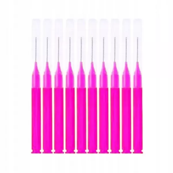 Nano Szczoteczki Do Laminacji Brwi Różowe 10 szt