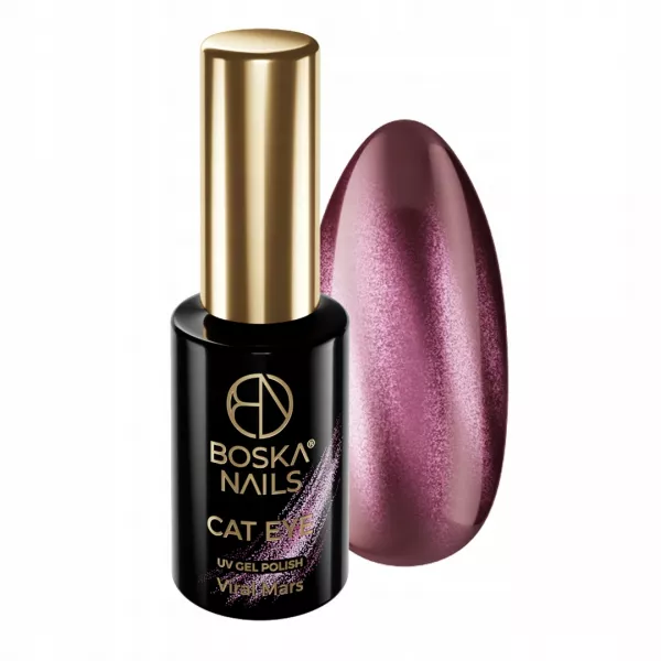 Boska Nails Lakier Hybrydowy Cat Eye 496 Viral Mars 6 ml