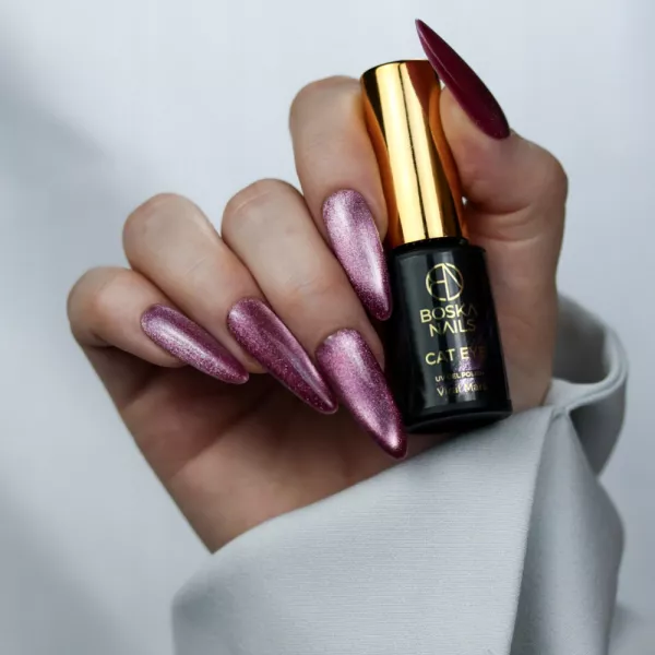 Boska Nails Lakier Hybrydowy Cat Eye 496 Viral Mars 6 ml