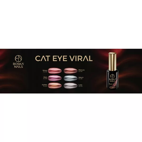 Boska Nails Lakier Hybrydowy Cat Eye 497 Viral Jupiter 6 ml