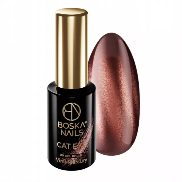 Boska Nails Lakier Hybrydowy Cat Eye 498 Viral Mercury 6 ml