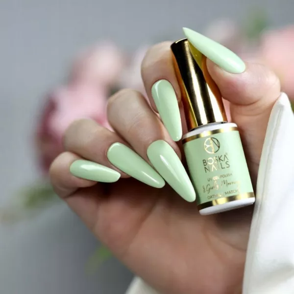 Boska Nails Lakier Hybrydowy 565 Oatmilk Matcha 6 ml