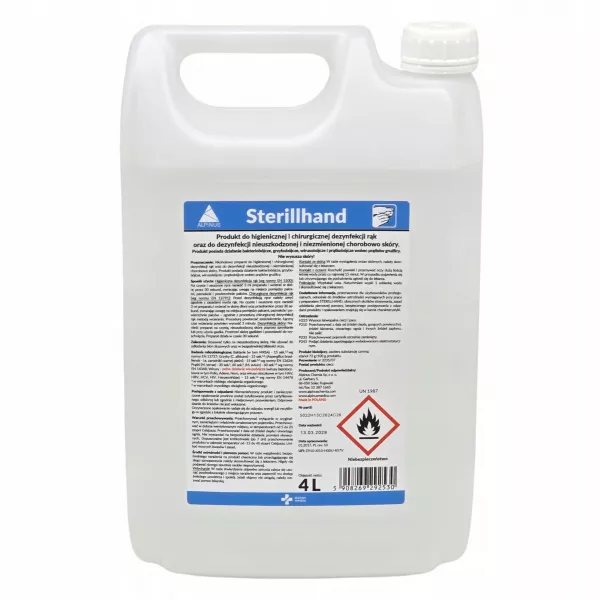 Sterillhand Płyn Do Dezynfekcji rąk 4 L