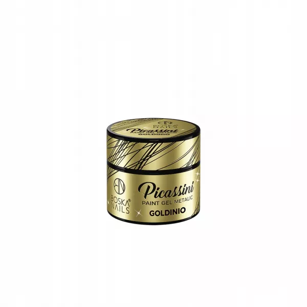 Boska Nails Żel Do Zdobień Picassini Metalic Paint Gel Goldinio 5 ml