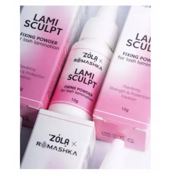 ZolaXRomashka Puder Utrwalający Do Laminacji Rzęs Lami Sculpt 10 g