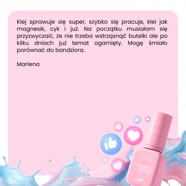 Moemi Klej Do Przedłużania Rzęs Unlock Volume 5 ml