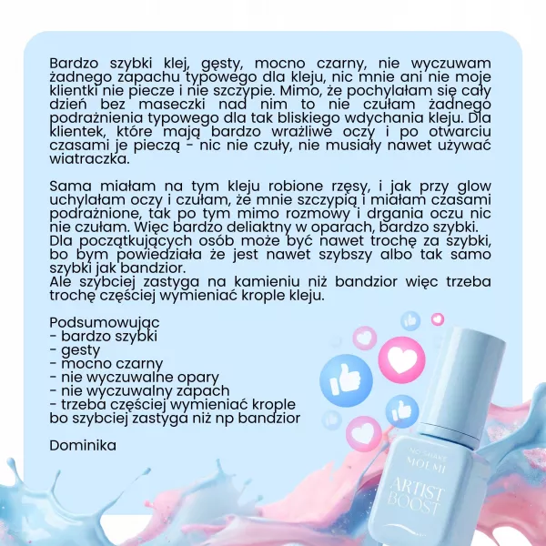 Moemi Klej Do Przedłużania Rzęs Artist Boost 5 ml