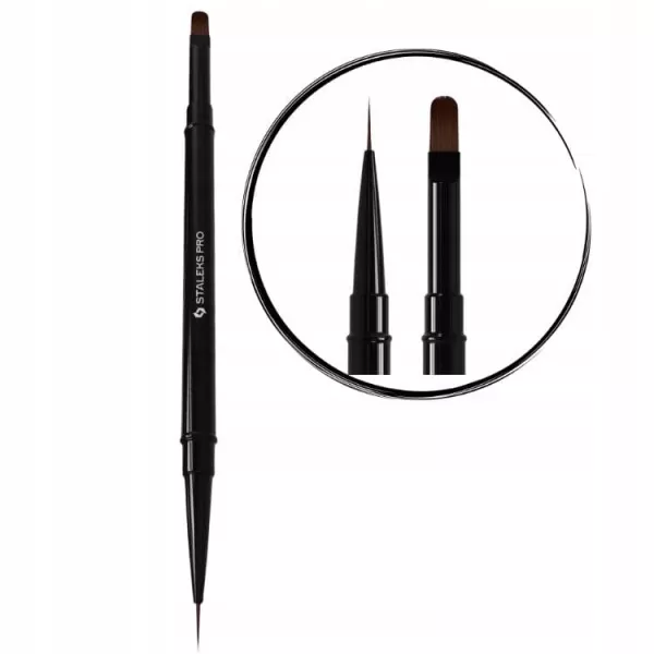 Staleks Dwustronny Pędzelek Do Żelu i Zdobień NBE-03/06