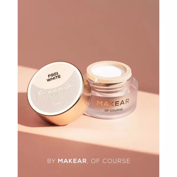 Makear Żel Do Zdobień French Manicure Gel White FG01 5 ml
