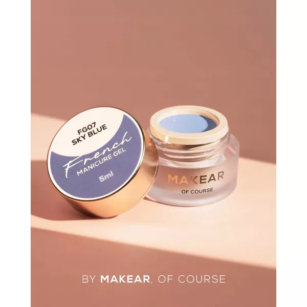 Makear Żel Do Zdobień French Manicure Gel Sky Blue FG07 5 ml