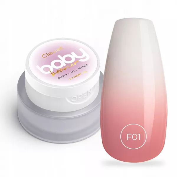 Clavier 3in1 Paint Gel Baby Boomer Nailsology F01 Sublime 3 g