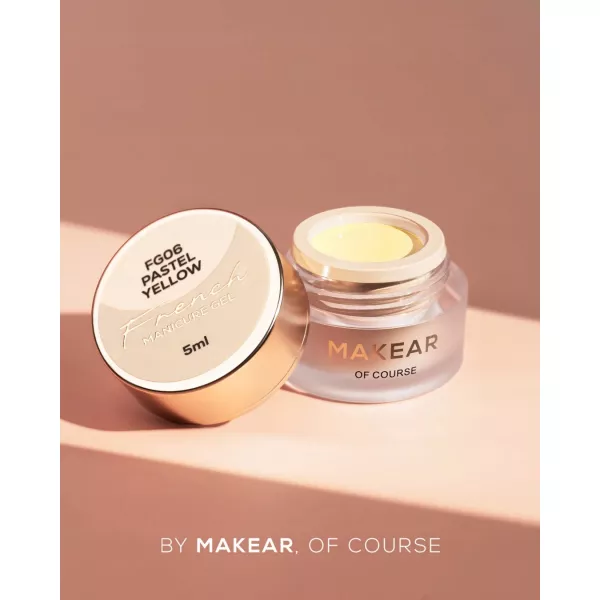 Makear Paint Gel French Manicure Gel Pastel Yellow FG06 5 ml