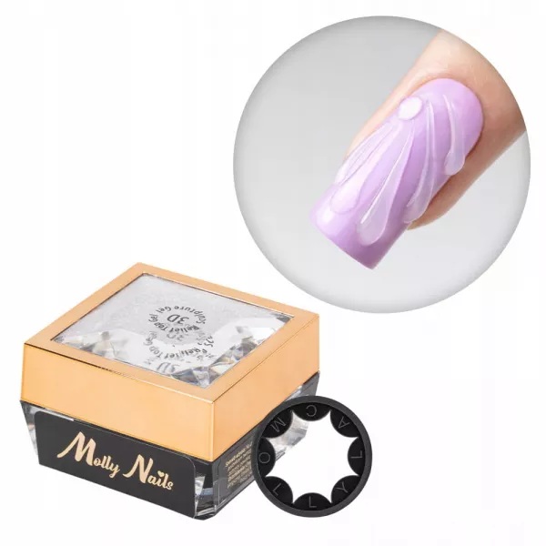 Molly Nails Relief Top Gel 3D Sculpture Clear 5 g