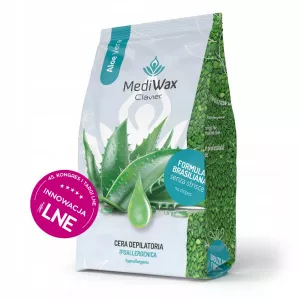 Clavier Wosk Do Depilacji w Dropsach MediWax Aloe Vera 1000 g