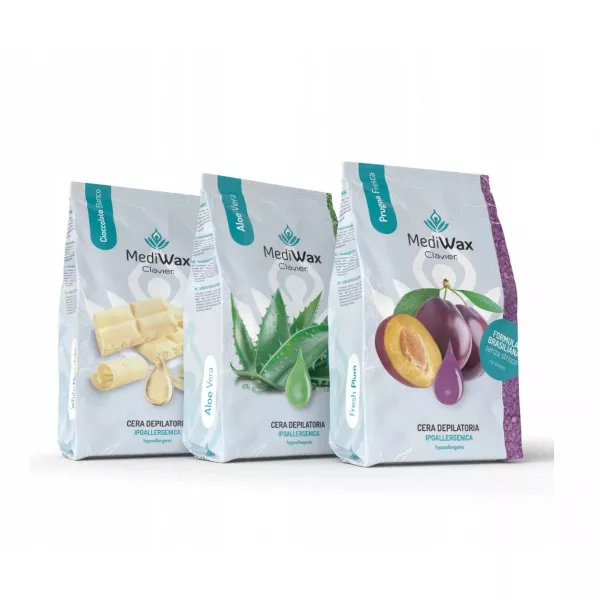 Clavier Wosk Do Depilacji w Dropsach MediWax Aloe Vera 1000 g
