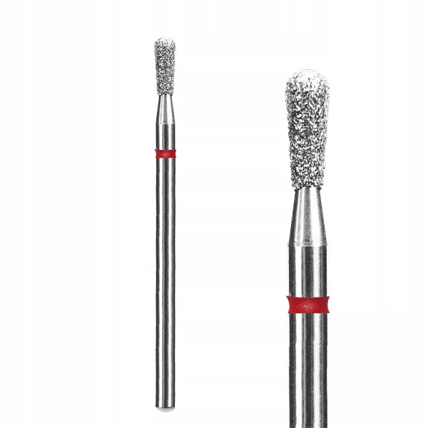 Staleks Frez Diamentowy Cylinder Zapałka Czerwony 2,3/5 mm FA120R023/5
