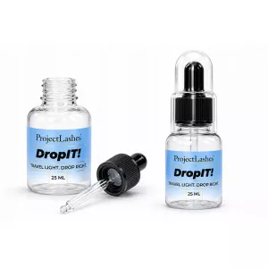Butelka z pipetką droper 25 ml ProjectLashes na kosmetyki próbki plastikowa