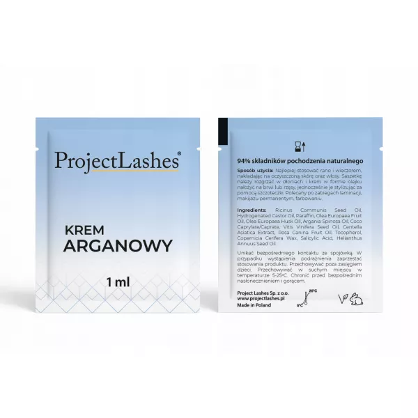 Krem ARGANOWY do regeneracji brwi ProjectLashes 1 ml