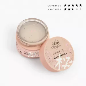 Eclair Flower Gel WHITE SAKURA 30g - żel do paznokci z kwiatkami