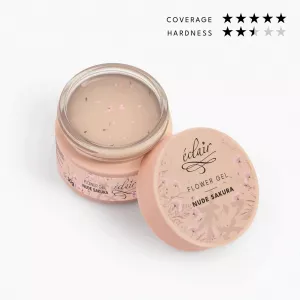 Eclair Flower Gel NUDE SAKURA 30g - żel do paznokci z kwiatkami