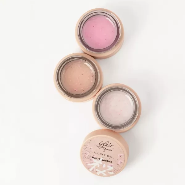 Eclair Flower Gel NUDE SAKURA 30g - żel do paznokci z kwiatkami