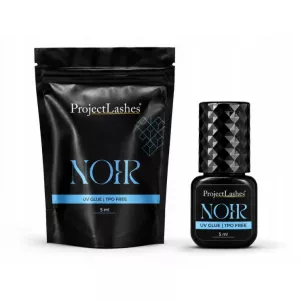ProjectLashes Klej do przedłużania rzęs NOIR UV LED Czarny bez TPO 5ml