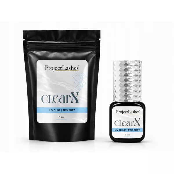 Klej do przedłużania rzęs UV ProjectLashes ClearX przeźroczysty 5ml bez TPO