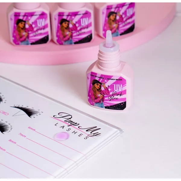 Klej do przedłużania rzęs UV Pink Glue 5ml Pimp My Lashes x Monika Wajda
