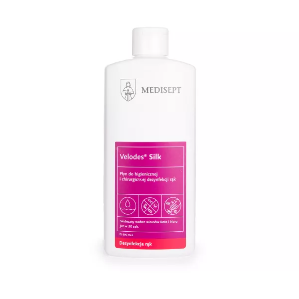 Medisept Preparat Do Dezynfekcji Rąk Velodes Silk 500 ml