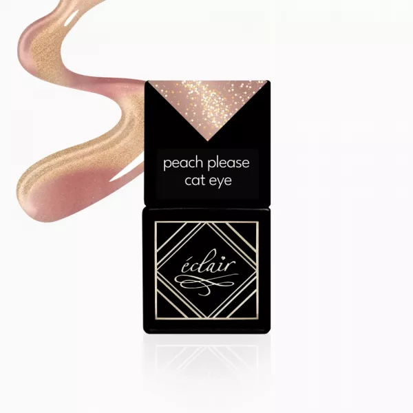 Eclair Lakier Hybrydowy Peach Please Cat Eye 7 ml