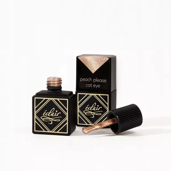 Eclair Lakier Hybrydowy Peach Please Cat Eye 7 ml