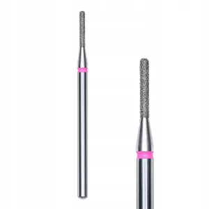 Staleks Frez Diamentowy Walec Zaokrąglony Czerwony 1.4/8 mm FA30R014/8