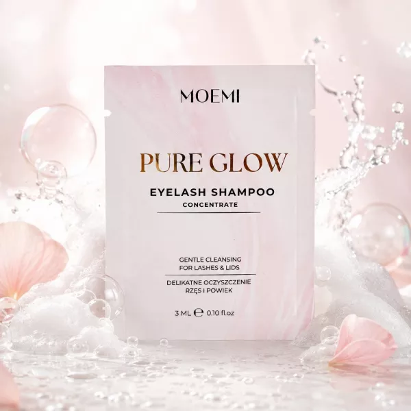 PURE GLOW MOEMI 3 ml – Koncentrat Szamponu do Rzęs i Powiek