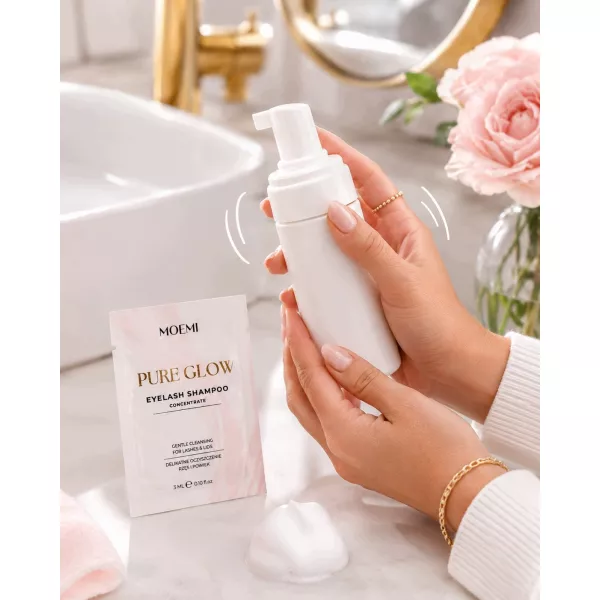 PURE GLOW MOEMI 3 ml – Koncentrat Szamponu do Rzęs i Powiek