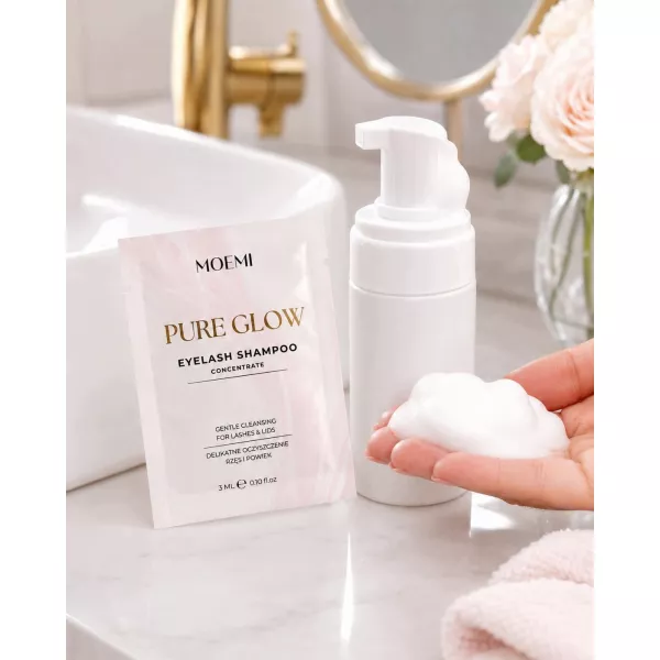PURE GLOW MOEMI 3 ml – Koncentrat Szamponu do Rzęs i Powiek