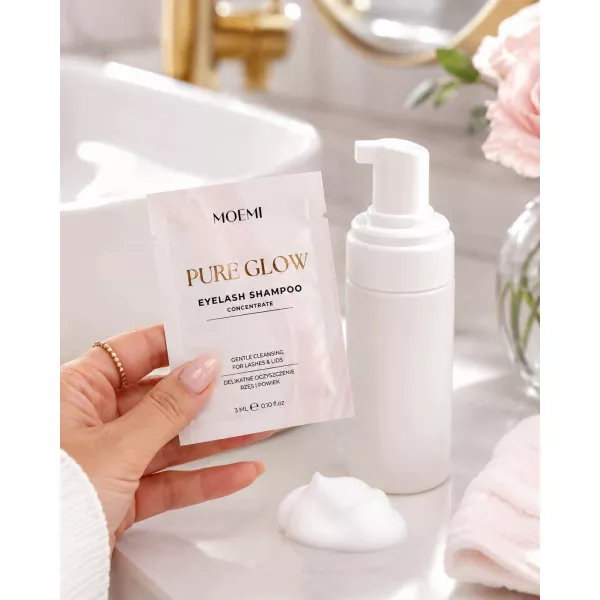 PURE GLOW MOEMI 3 ml – Koncentrat Szamponu do Rzęs i Powiek