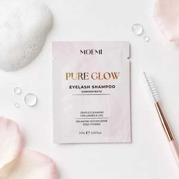 PURE GLOW MOEMI 3 ml – Koncentrat Szamponu do Rzęs i Powiek