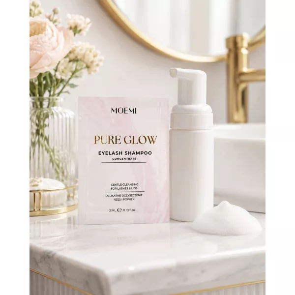 PURE GLOW MOEMI 3 ml – Koncentrat Szamponu do Rzęs i Powiek