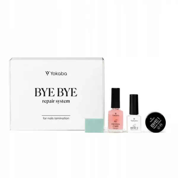 Yokaba Zestaw Do Laminacji Paznokci ByeBye Repair System Protein Care