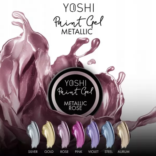 Yoshi Paint Gel Metallic Pink 5 ml