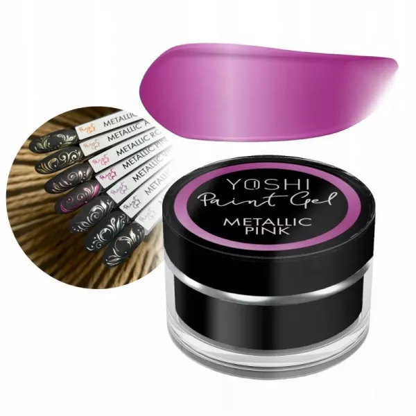 Yoshi Paint Gel Metallic Pink 5 ml