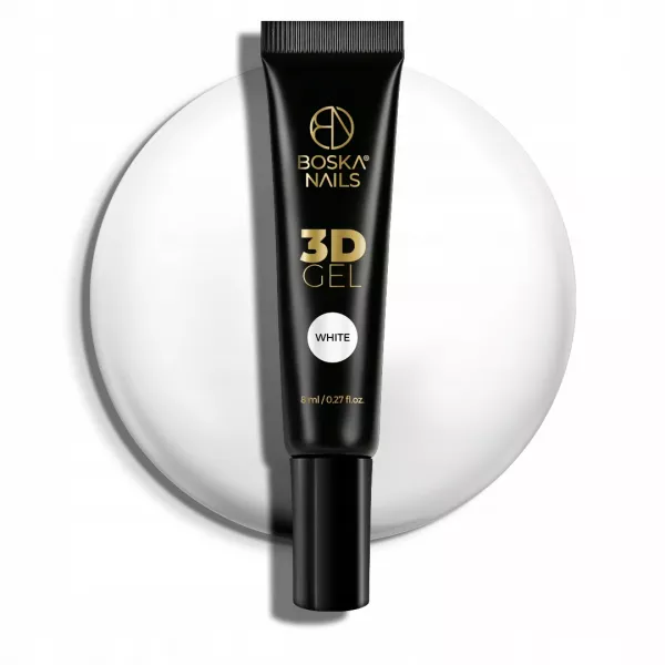 Boska Nails Żel Do Zdobień 3D Gel White 8 ml