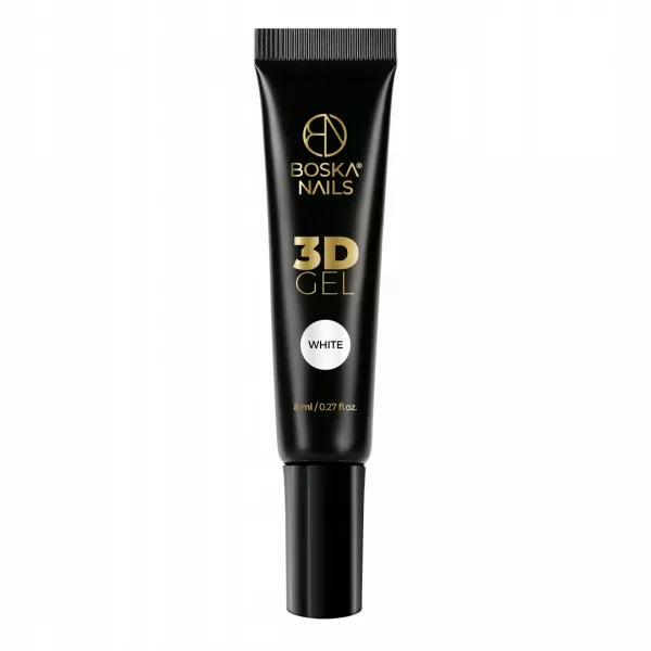 Boska Nails Żel Do Zdobień 3D Gel White 8 ml