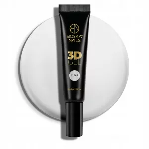 Boska Nails Żel 3D do Zdobień Clear 8 ml