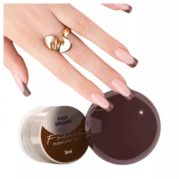 Makear Żel Do Zdobień French Manicure Gel FG10 Brown 5 ml