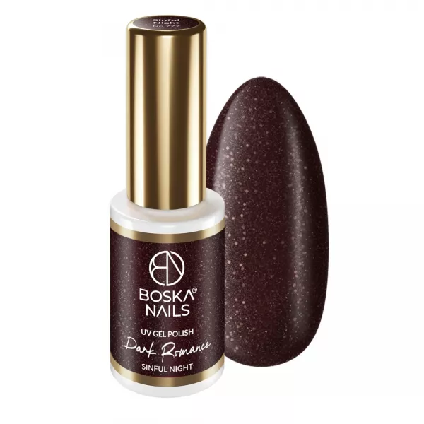 Boska Nails Lakier Hybrydowy Dark Romance 777 Sinful Night 6 ml
