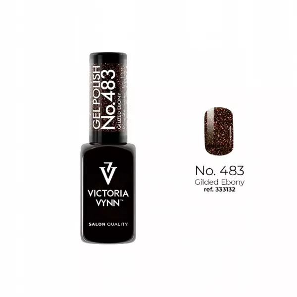 Victoria Vynn Lakier Hybrydowy 483 Gilded Ebony 8 ml