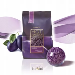 Film wax w dropsach do depilacji Italwax Plum 1kg