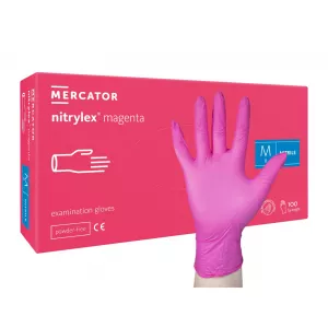 Mercator nitrylex rękawiczki magenta różne rozmiary