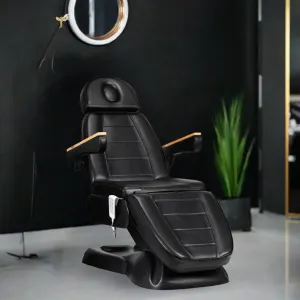 Fotel kosmetyczny elektryczny SILLON Lux 273b 3 silniki czarny